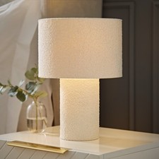 Natural Cream Boucle Table