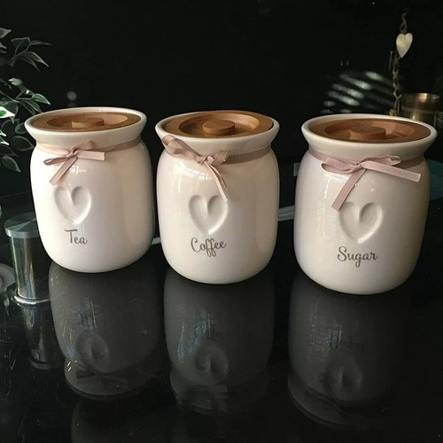 Large tea coffee sugar ceramic - tea,