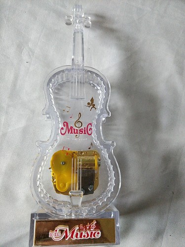 Cello shaped music box fur - cello,