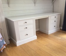 Painted Double Pedestal Desk /