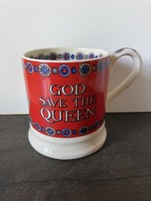 EMMA BRIDGEWATER God save the Queen 1/2 Pint Mug Platinum Jubilee 2022