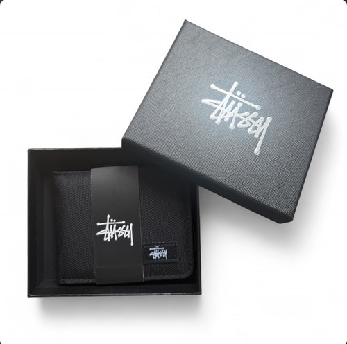 Stussy wallet black - stussy, logo
