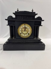 Antique Black Mantel Clock