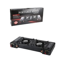 Portable Double Burner Gas