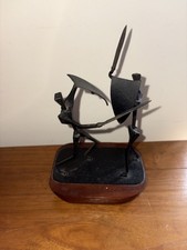 Vintage Metal Figurine Warriors Art Deco Hagenauer Austrian Figurine sculpture 