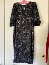 nicole farhi silk dress, size