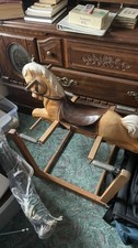 Vintage Wooden Rocking Horse