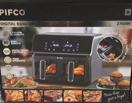 Pifco dual air fryer - dual,
