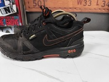 Nike ACG Rongbuk Gore-Tex Mens Trainers Size UK 7 Black Red Shoes 458572-001