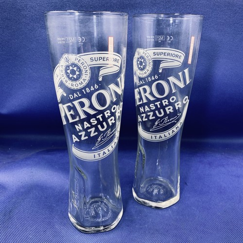 Peroni pint long glasses - peroni, x