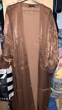 Brown abaya Kimono Dubai Dress Shimmer 56 Hijab Khaleeji Turkish Kaftan Arabic