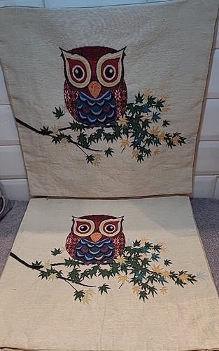 Embroidered owl on branch - 2,