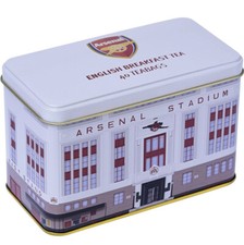 Official Arsenal Highbury Tea Tin with 40 English Breakfast Teabags Perfect Gift