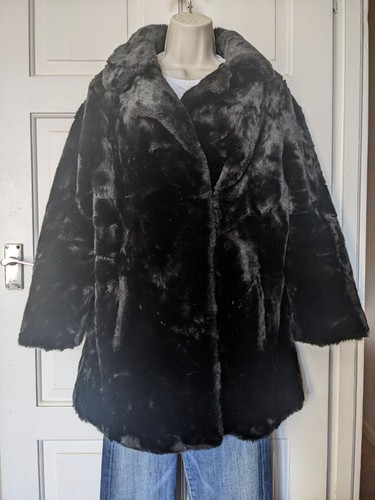 Vintage dark brown black faux - vintage,