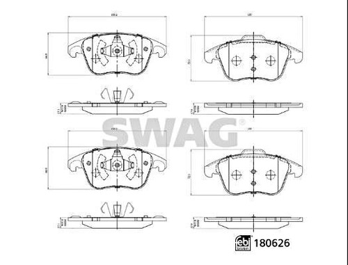 Disc brake pad - pad, set