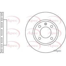 2x Brake Discs Vented For VW