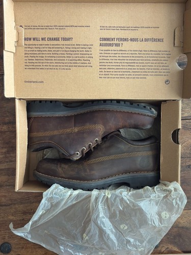 Brown timberland leather boots - brown,