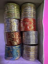 8 Sets Of Mettalic Bangles For