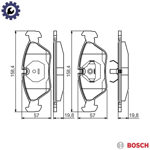 Brake pad set - brake,