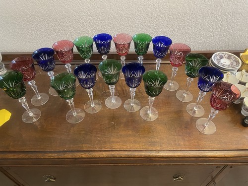 18pc bohemian cut crystal - 18pc,