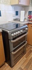 HOTPOINT Ultima HUG61 60cm Double Oven - Free Standing Cooker Stainless Steel  