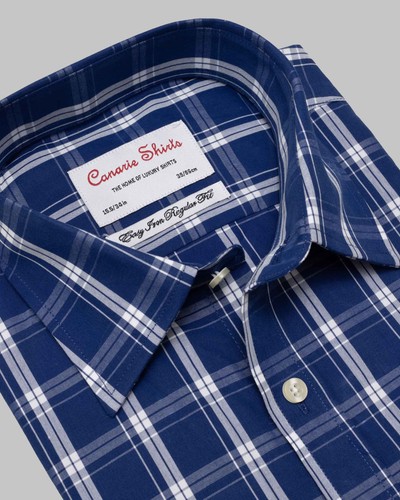 Men formal shirt - royal, blue