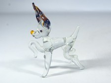 Vintage Clear Art Glass Fawn /