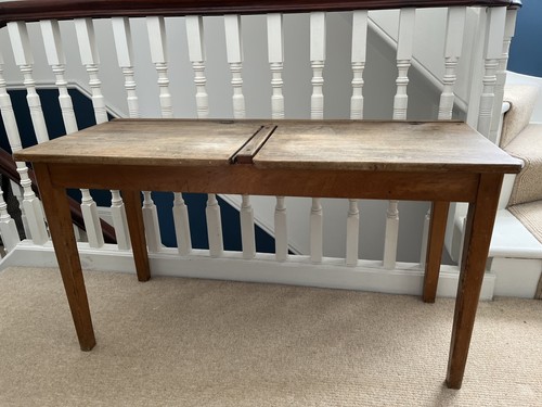 Vintage double school desk - vintage,