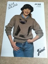 Knitting Pattern Jarol JX262 Hot Shots Cat Sweater 28"-40" (71-102cm) Ex Shop