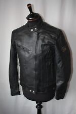 Vtg Kett leathers Ladies black biker Monza cafe racer jacket 14 motorcycle