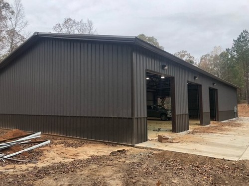50x100 steel building - steel, simpson