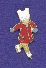 Old Cloisonne Rupert Bear Ice