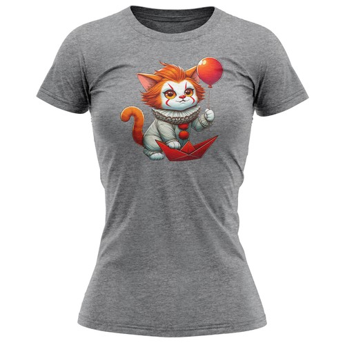Halloween cat clown womens - cat,