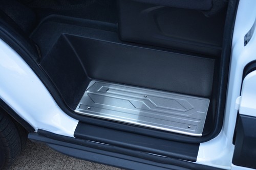 Brushed chrome door sill trim - brushed,