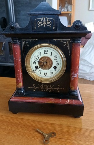 Antique hac mantel clock - antique,