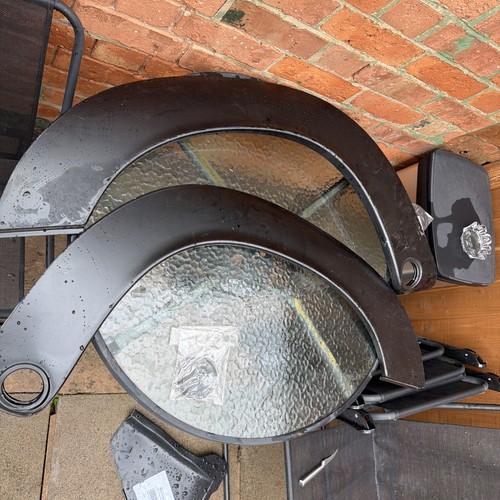 Rear wing repair panel for