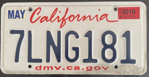 California american license - california,