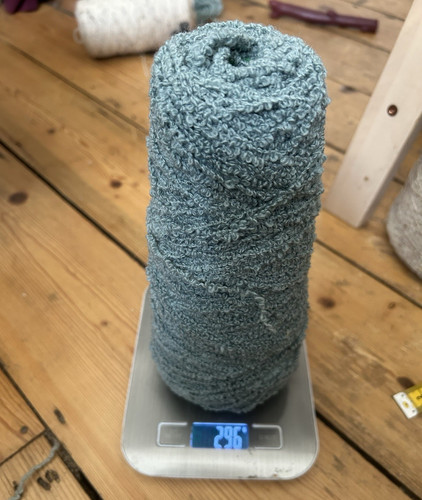 Blue grey boucle chunky - grey,
