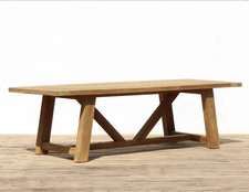 2.6m Reclaimed Teak Bali Outdoor Dining Table
