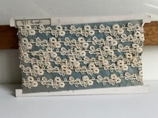 Vintage Lace Trim, Floral Schiffly Fabric. Vintage Wedding Dolls & Costume  7.5m
