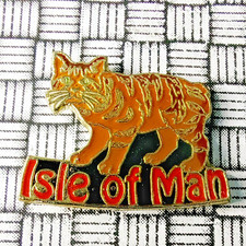 Isle of Man Manx Brown Cat Pin