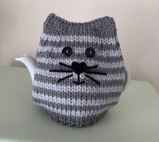 New Hand Knit Silver Grey/Grey