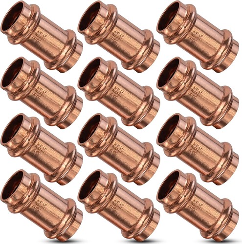 Copper press stop coupling - 3/4,