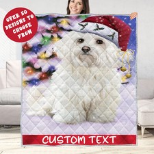 Maltese Quilt Dog Bedding