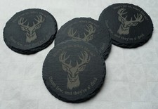 Slate coasters, set of 4