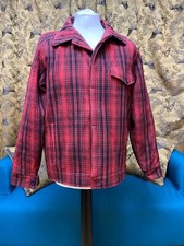 MERC|London red and black check jacket. Size large