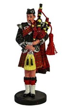 Resin Scottish Piper Figurine