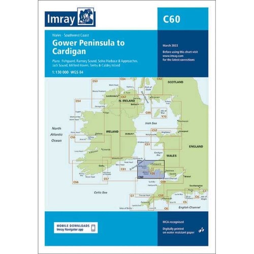 Imray chart c60 gower - chart, c60:
