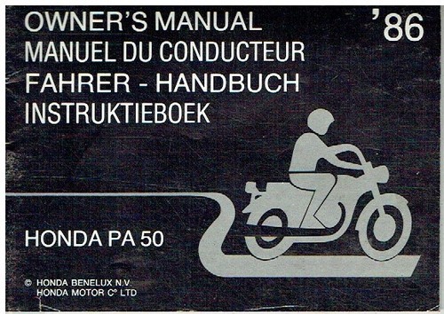Honda pa50 orig - honda, owners