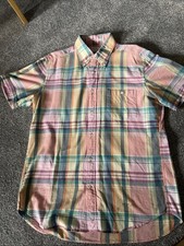 Gant Men's Short Sleeve CHECKED SHIRT SIZE M